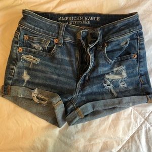 American eagle ripped shorts